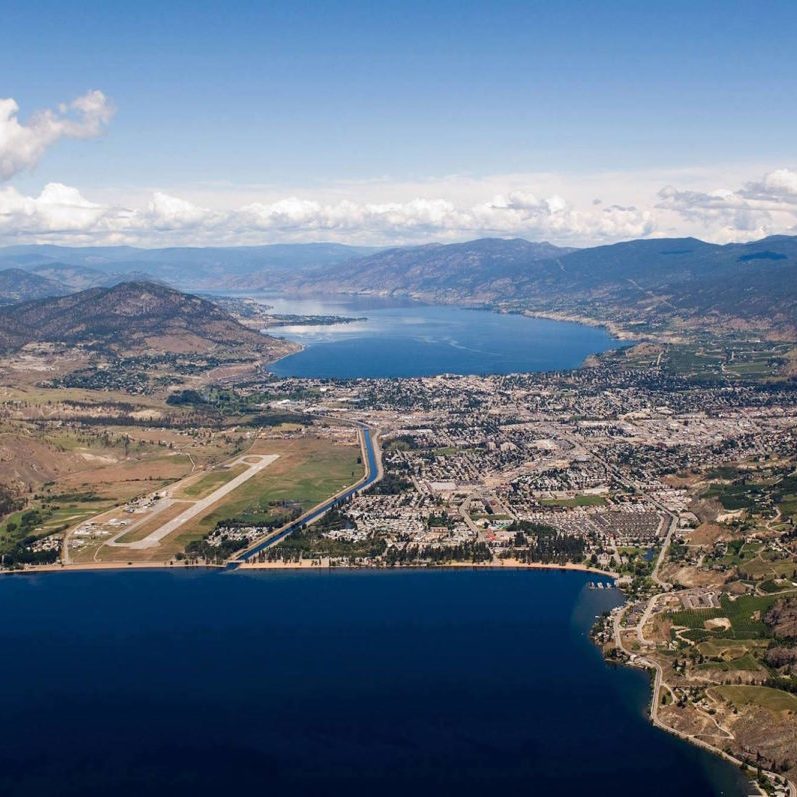 Penticton Aerial View British Columbia