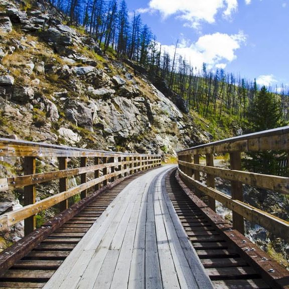 British Columbia Kettle Valley Rail Trail View